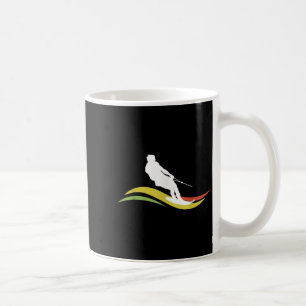 Retro Wasserski Skifahren Wasserskifahren Wellen  Kaffeetasse
