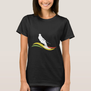 Retro-Wasserski-Skifahren Waterski Waterskifahren  T-Shirt