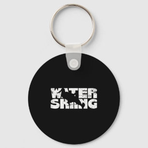 Retro-Wasserskiing Vintage-Wasserski-Skisport W Schlüsselanhänger