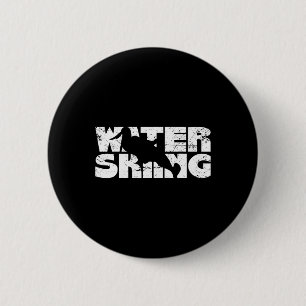 Retro-Wasserskilauf Vintage-Wasserski Skifahren Sp Button
