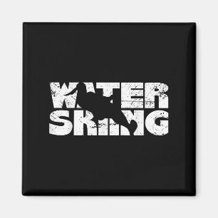 Retro-Wasserskilauf Vintage-Wasserski Skisport Spo Magnet