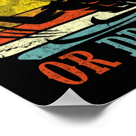 Retro Water Polo Dominate oder Droge Poster (Ecke)