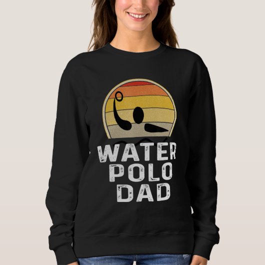 Retro Water Polo Vater Vater Schwimmer Sonnenbaden (Vorderseite)