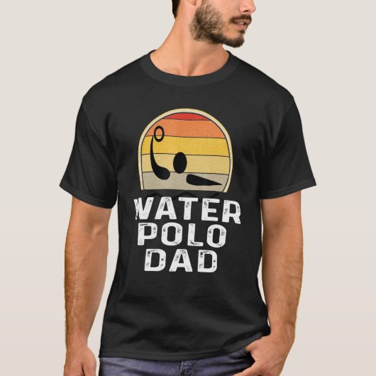 Retro Water Polo Vater Vater Schwimmer Sonnenbaden (Vorderseite)