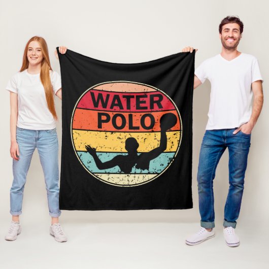 Retro Water Polo - Vintages H2 Polo Waterpolo Fleecedecke (Beispiel)