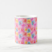 Retro Watercolor Floral Muster Kaffeetasse (Mittel)