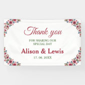 Retro Watercolor Florals Banner (Horizontal)
