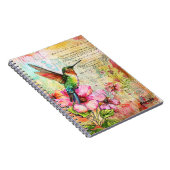 Retro Watercolor Hummingbird Notizblock (Rechte Seite)