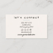 Retro Watercolor Sky Blue Stripes Trendy Boho Visitenkarte (Rückseite)