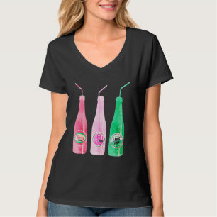 Retro Watercolor Soda Pop Flaschen T-Shirt