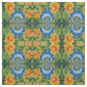 Retro Watercolor Sonnenblumenfelder Stoff (Muster)