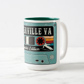 Retro Waterville Tal Skiaufkleber Zweifarbige Tasse (VorderseiteRechts)