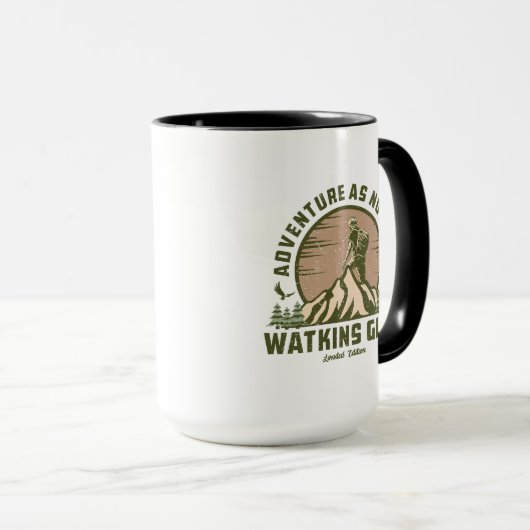 Retro Watkins Glen Hike Tasse (VorderseiteRechts)