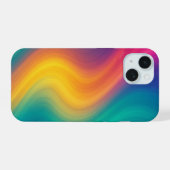 Retro Wave Abstract Phone Case iPhone 15 Hülle (Rückseite (Horizontal))