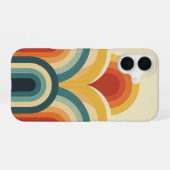Retro Wave Arches iPhone 16 Hülle (Rückseite (Horizontal))