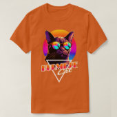 Retro Wave Burmese Cat Miami Shirt (Design vorne)