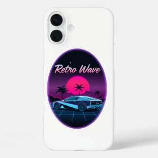 "Retro Wave" iPhone 16 Plus Hülle
