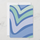 Retro Wave Daisies Groovy 30. Einladung (Rückseite)