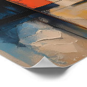 Retro Wave Design 01 Poster Paper Matte (Ecke)