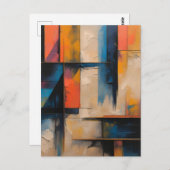 Retro Wave Design 01 Postkarte (Vorne/Hinten)