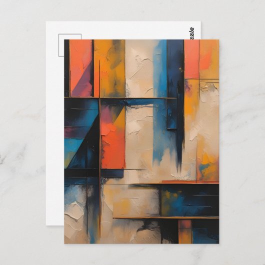 Retro Wave Design 01 Postkarte (Vorne/Hinten)