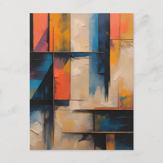 Retro Wave Design 01 Postkarte (Vorderseite)