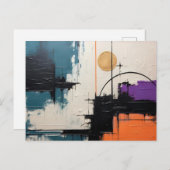 Retro Wave Design 03 Postkarte (Vorne/Hinten)