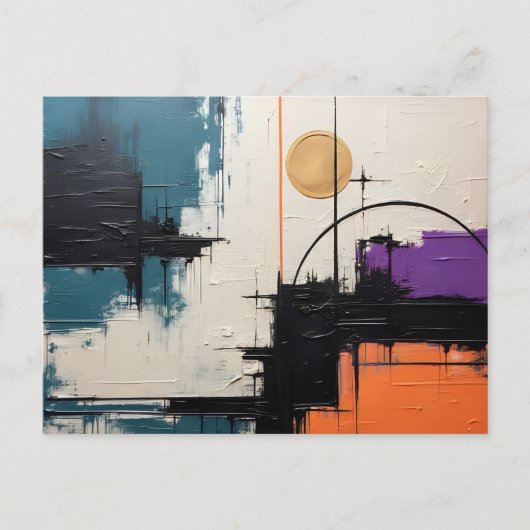Retro Wave Design 03 Postkarte (Vorderseite)