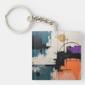 Retro Wave Design 03 - Schlüsselanhänger