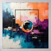 Retro Wave Design 04 - Poster (Vorne)