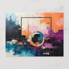 Retro Wave Design 04 - Postkarte
