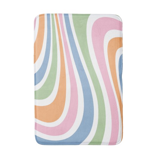 Retro-Wave-Design Badematte (Vorderseite Vertikal)