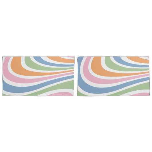 Retro-Wave-Design Kissenbezug (Vorderseite-Set)