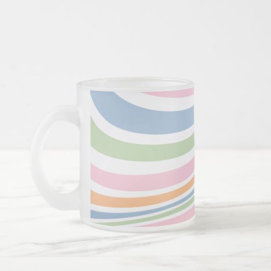 Retro-Wave-Design Mattglastasse (Links)