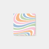 Retro-Wave-Design Post-it Klebezettel (Vorderseite)