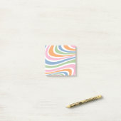 Retro-Wave-Design Post-it Klebezettel (Auf Schreibtisch)