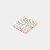 Retro-Wave-Design Post-it Klebezettel (angewinkelt)