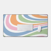 Retro-Wave-Design Schreibtischunterlage (Tastatur & Maus)