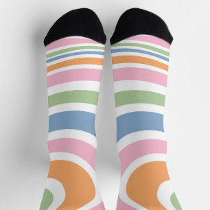 Retro-Wave-Design Socken