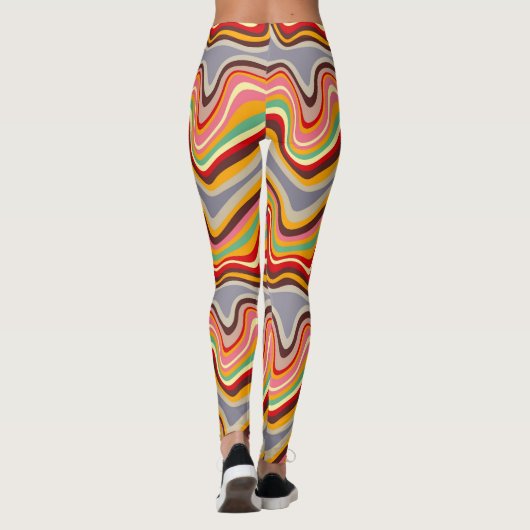 retro wave disco leggings (Rückseite)