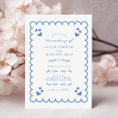 Retro Wave Doodle Illustrierte handgeschriebene Ho Serviette