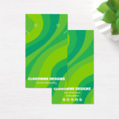 Retro Wave Earring Necklace Juwelier Display Card (Schreibtisch)