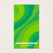 Retro Wave Earring Necklace Juwelier Display Card (Vorderseite)