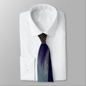 Retro Wave Fraktal Krawatte (Gebunden)