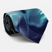 Retro Wave Fraktal Krawatte (Gerollt)