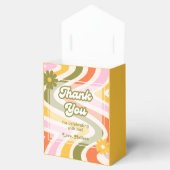 Retro Wave Groovy Blume Green 40. Geburtstag Geschenkschachtel (Geöffnet)