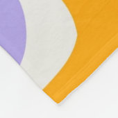 Retro Wave Groovy Curl Layer Abstrakt Y2k Muster Fleecedecke (Ecke)
