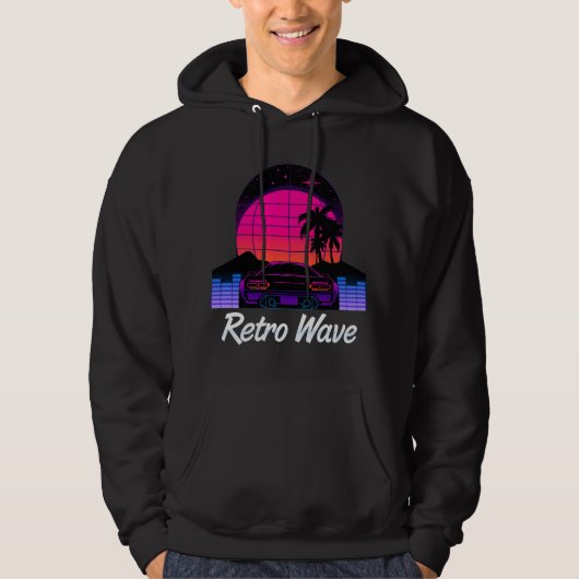 "Retro Wave" Hoodie (Vorderseite)