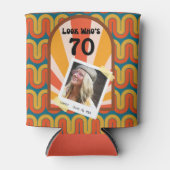 Retro-Wave-Personalisiertes Foto der 60er Dosenkühler (Vorderseite)