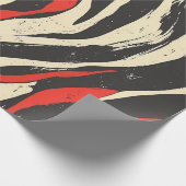 Retro Wave Stripes Wrapping Paper Geschenkpapier (Ecke)